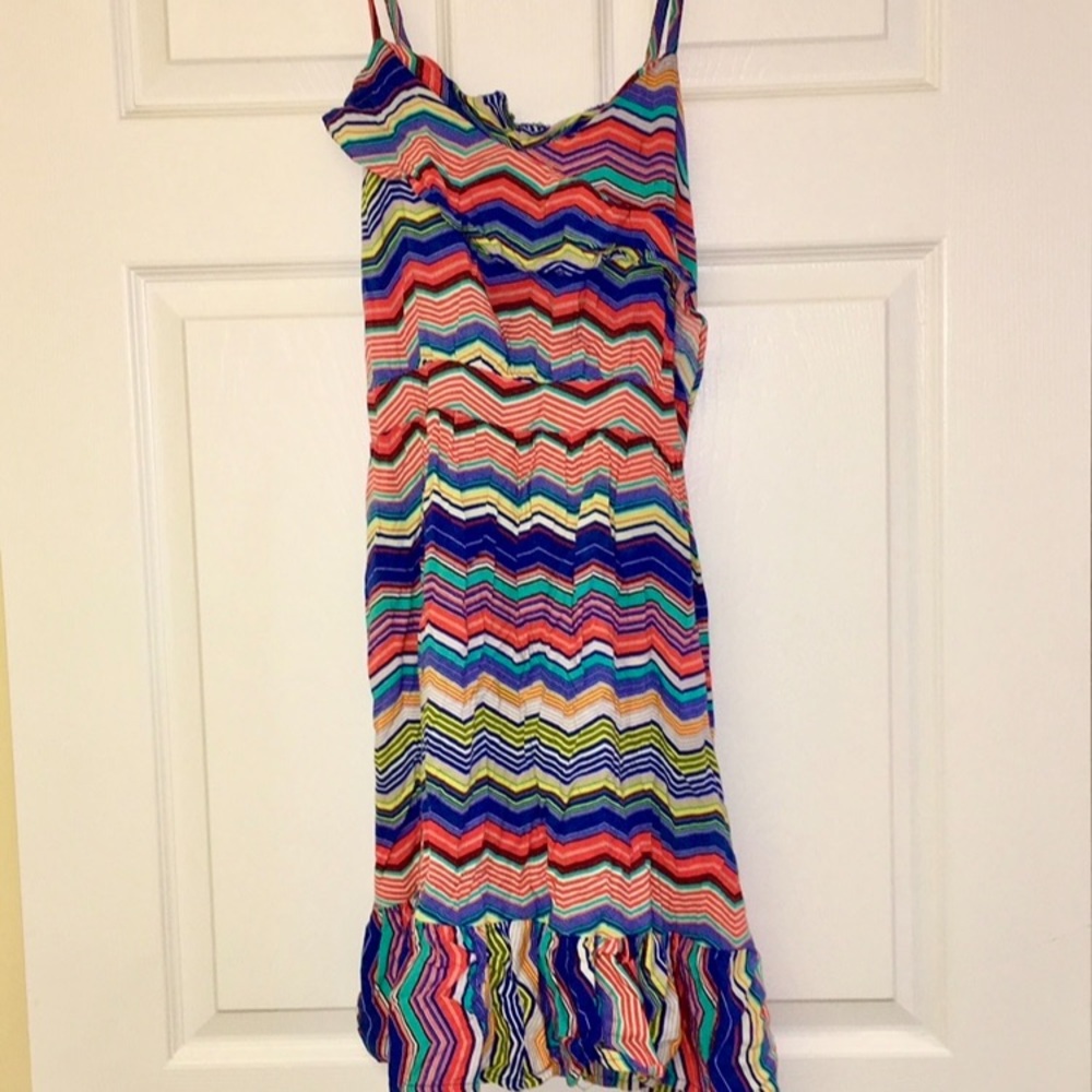 Dress colorful striped